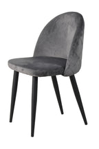 SIT&CHAIRS Stuhl, 2er-Set – Gestell schwarz, Bezug dunkelgrau – Bild 2