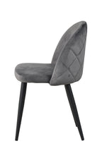 SIT&CHAIRS Stuhl, 2er-Set – Gestell schwarz, Bezug dunkelgrau – Bild 3