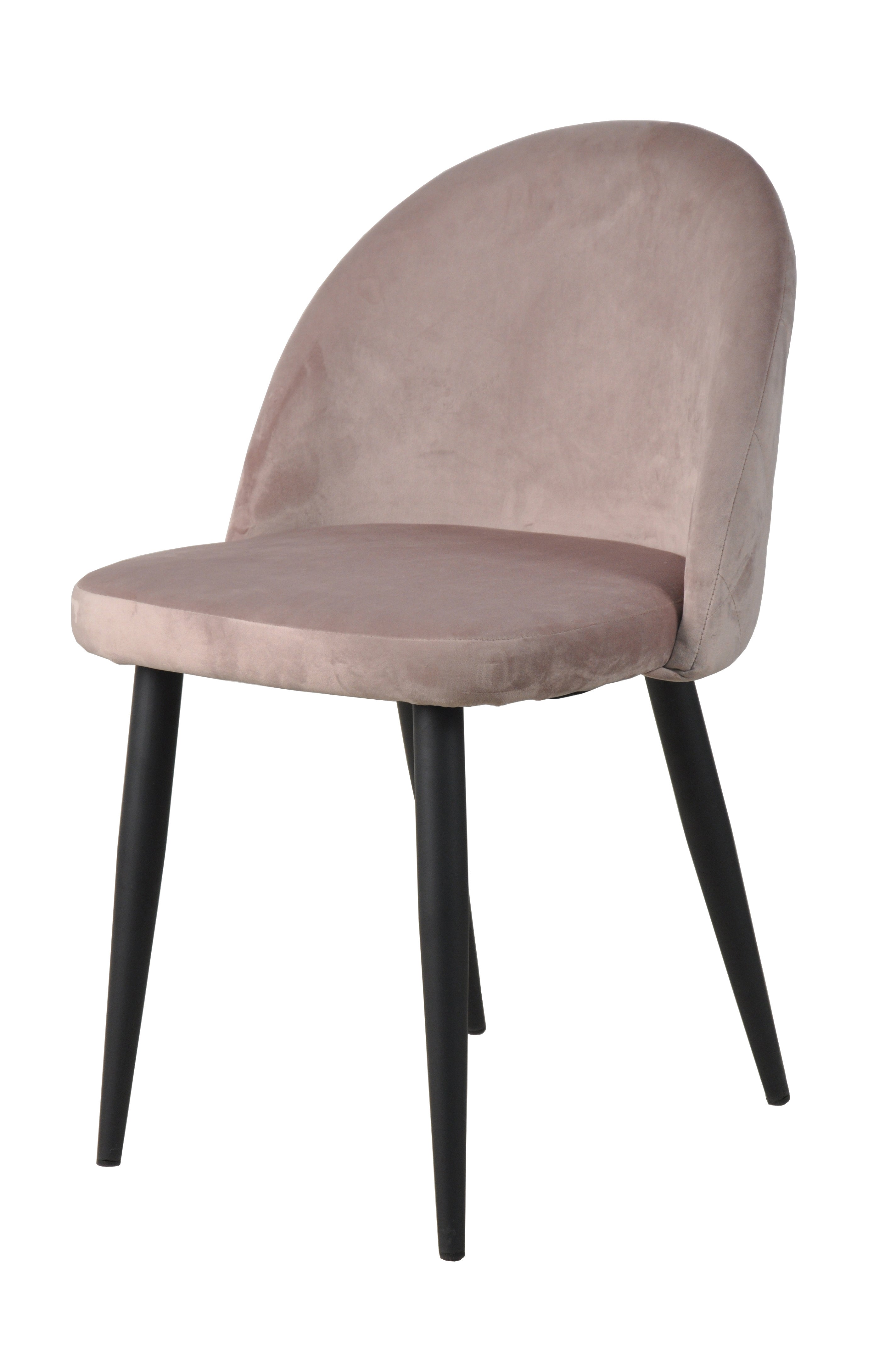 SIT&CHAIRS Stuhl, 2er-Set – Gestell schwarz, Bezug altrosa – Bild 2