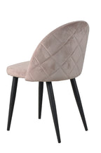 SIT&CHAIRS Stuhl, 2er-Set – Gestell schwarz, Bezug altrosa – Bild 3