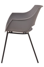 SIT&CHAIRS Stuhl, 2er-Set – Sitz grau, Beine schwarz – Bild 3