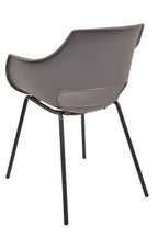 SIT&CHAIRS Stuhl, 2er-Set – Sitz grau, Beine schwarz – Bild 4