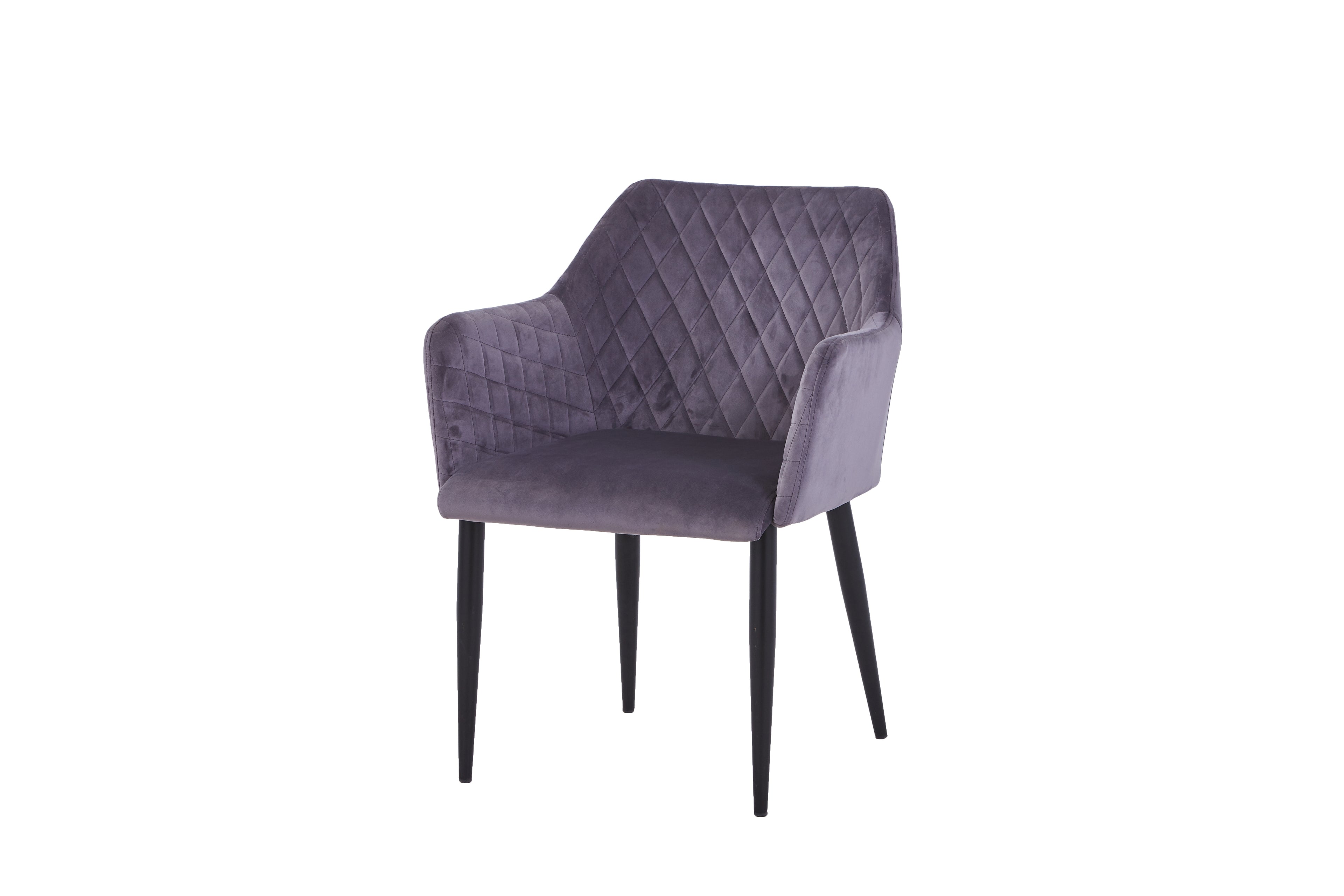 SIT&CHAIRS Armlehnstuhl, 2er-Set – Gestell schwarz, Bezug dunkelgrau – Bild 2
