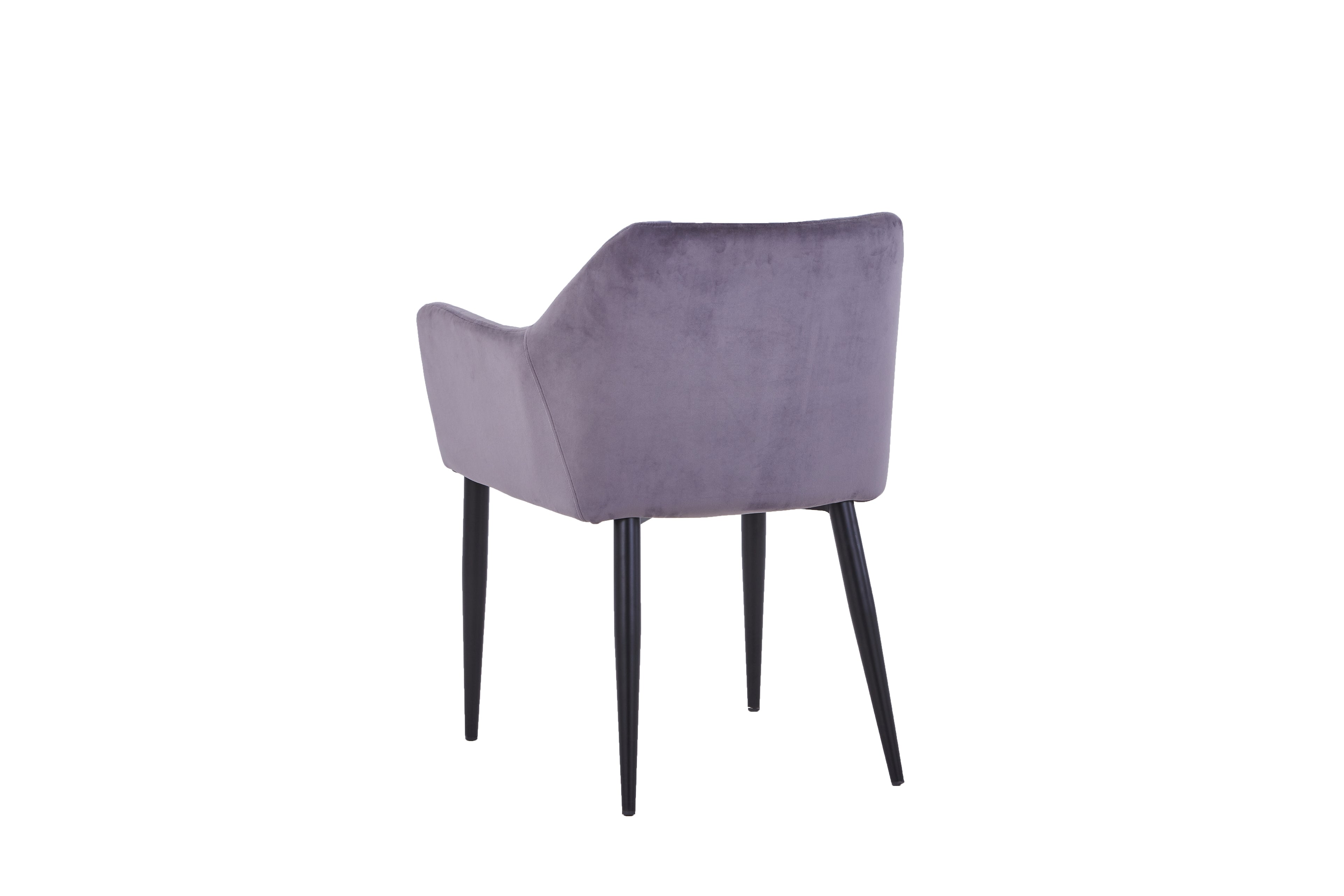 SIT&CHAIRS Armlehnstuhl, 2er-Set – Gestell schwarz, Bezug dunkelgrau – Bild 4
