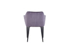 SIT&CHAIRS Armlehnstuhl, 2er-Set – Gestell schwarz, Bezug dunkelgrau – Bild 5