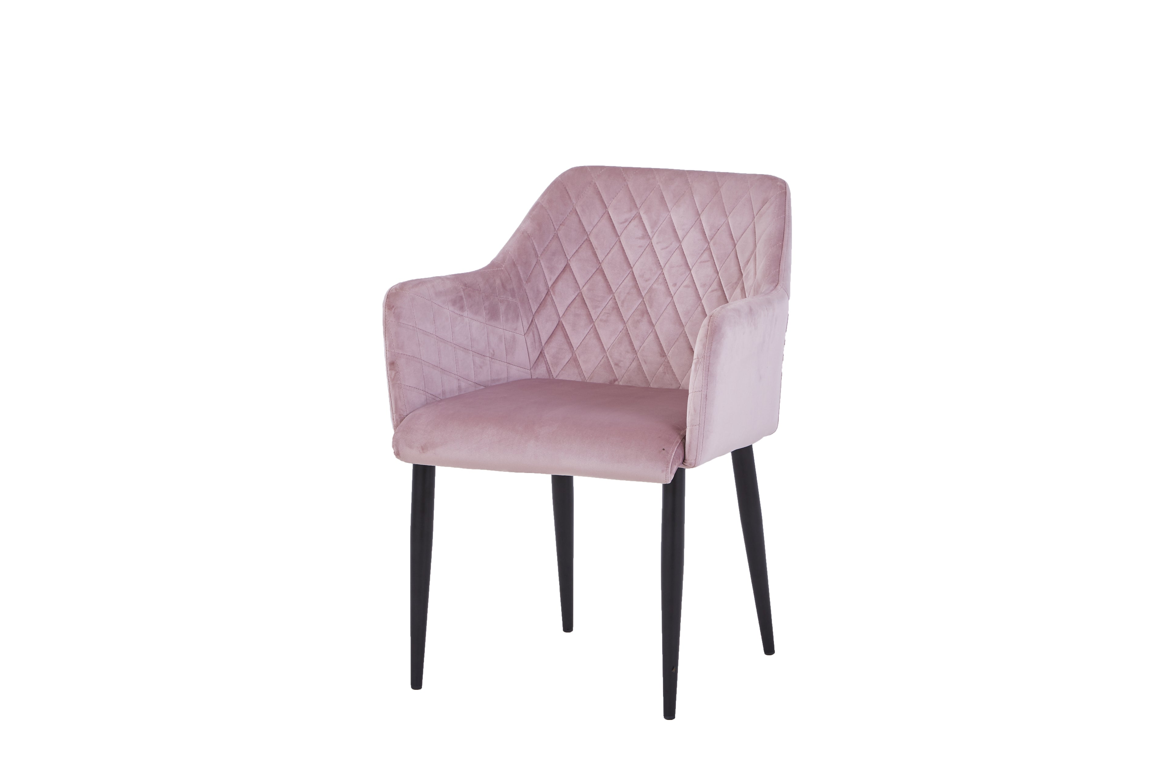 SIT&CHAIRS Armlehnstuhl, 2er-Set – Gestell schwarz, Bezug altrosa – Bild 2