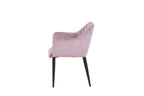 SIT&CHAIRS Armlehnstuhl, 2er-Set – Gestell schwarz, Bezug altrosa – Bild 3