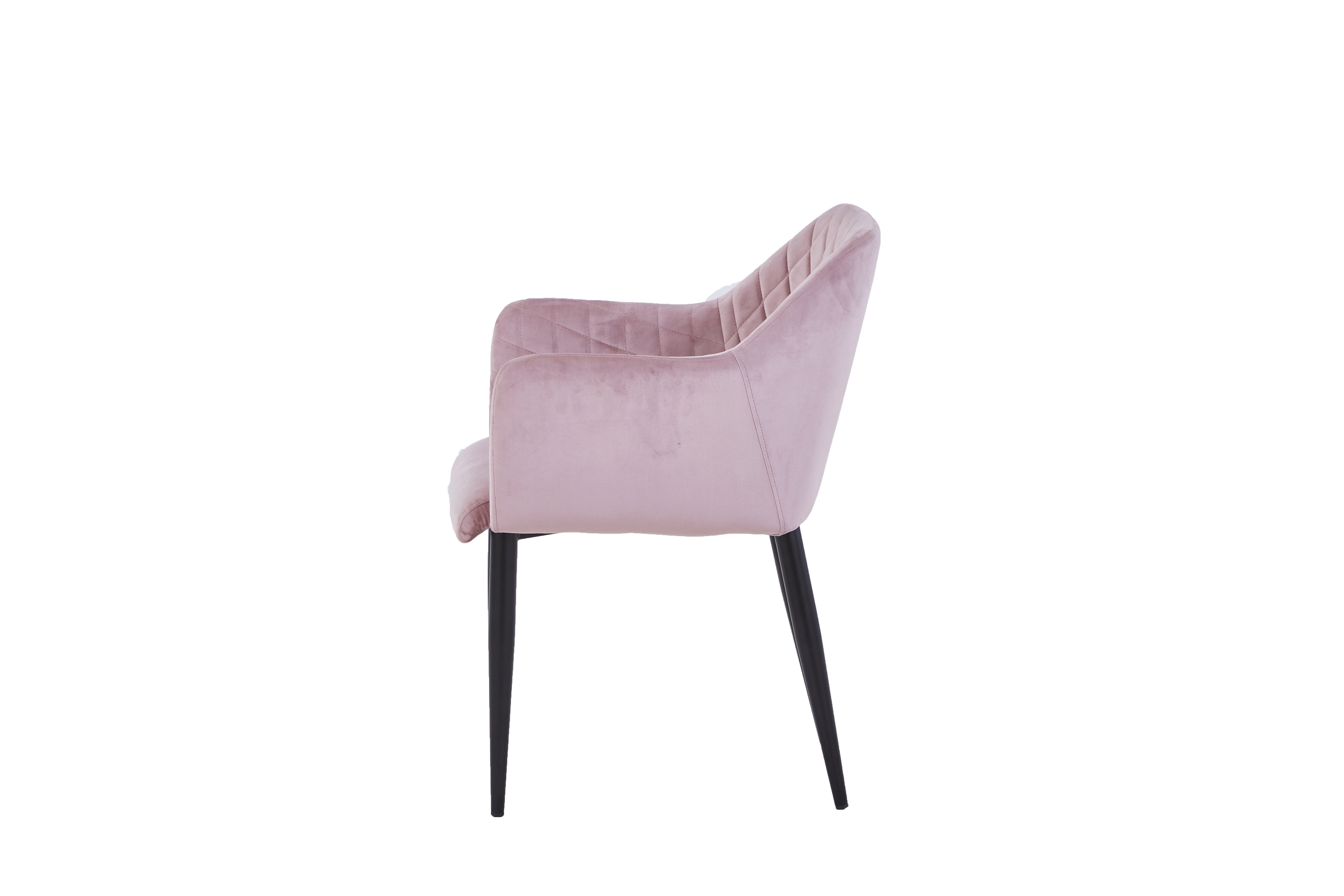 SIT&CHAIRS Armlehnstuhl, 2er-Set – Gestell schwarz, Bezug altrosa – Bild 3