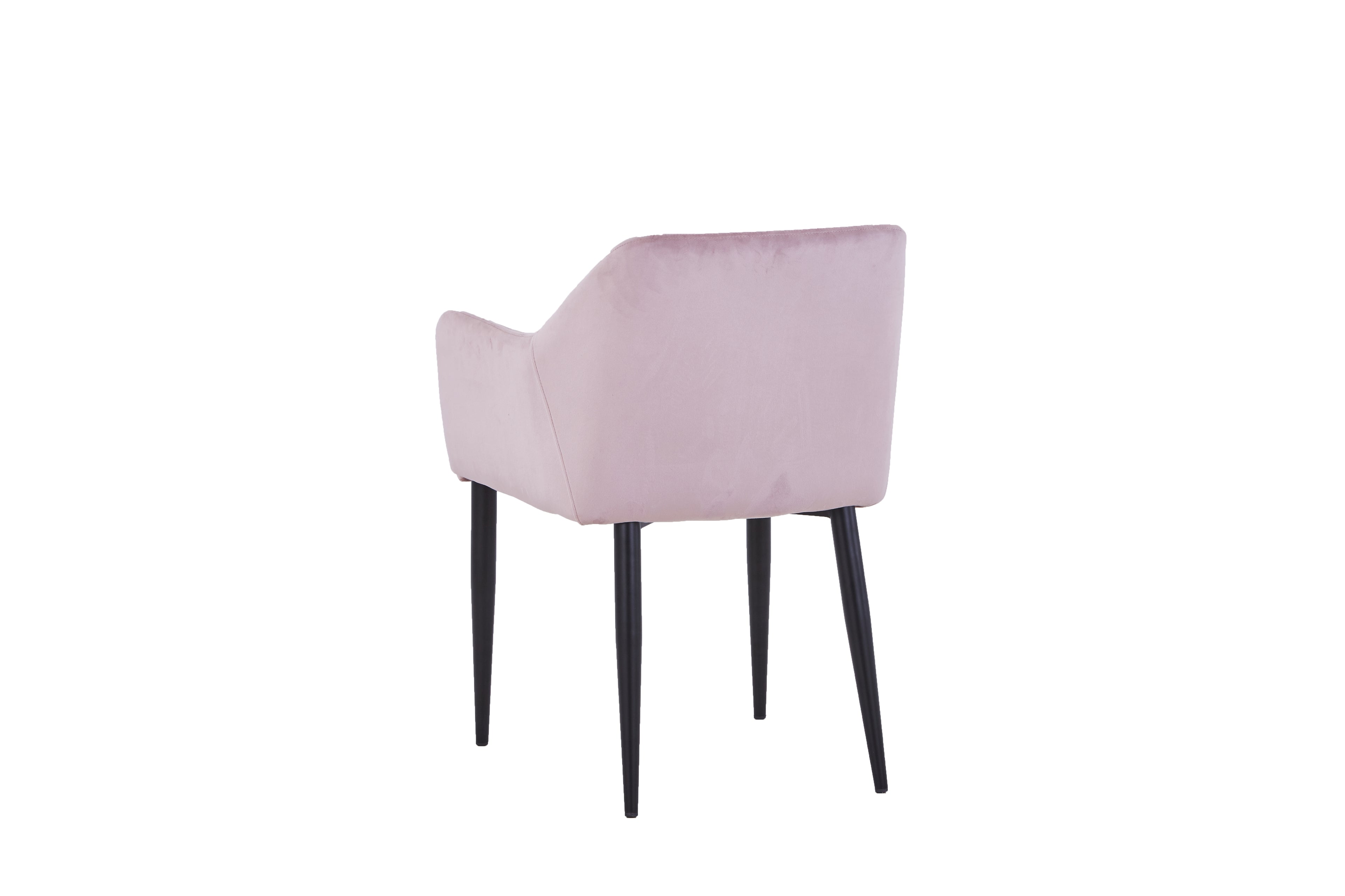 SIT&CHAIRS Armlehnstuhl, 2er-Set – Gestell schwarz, Bezug altrosa – Bild 4