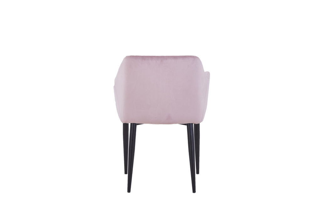 SIT&CHAIRS Armlehnstuhl, 2er-Set – Gestell schwarz, Bezug altrosa – Bild 5