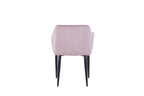 SIT&CHAIRS Armlehnstuhl, 2er-Set – Gestell schwarz, Bezug altrosa – Bild 5