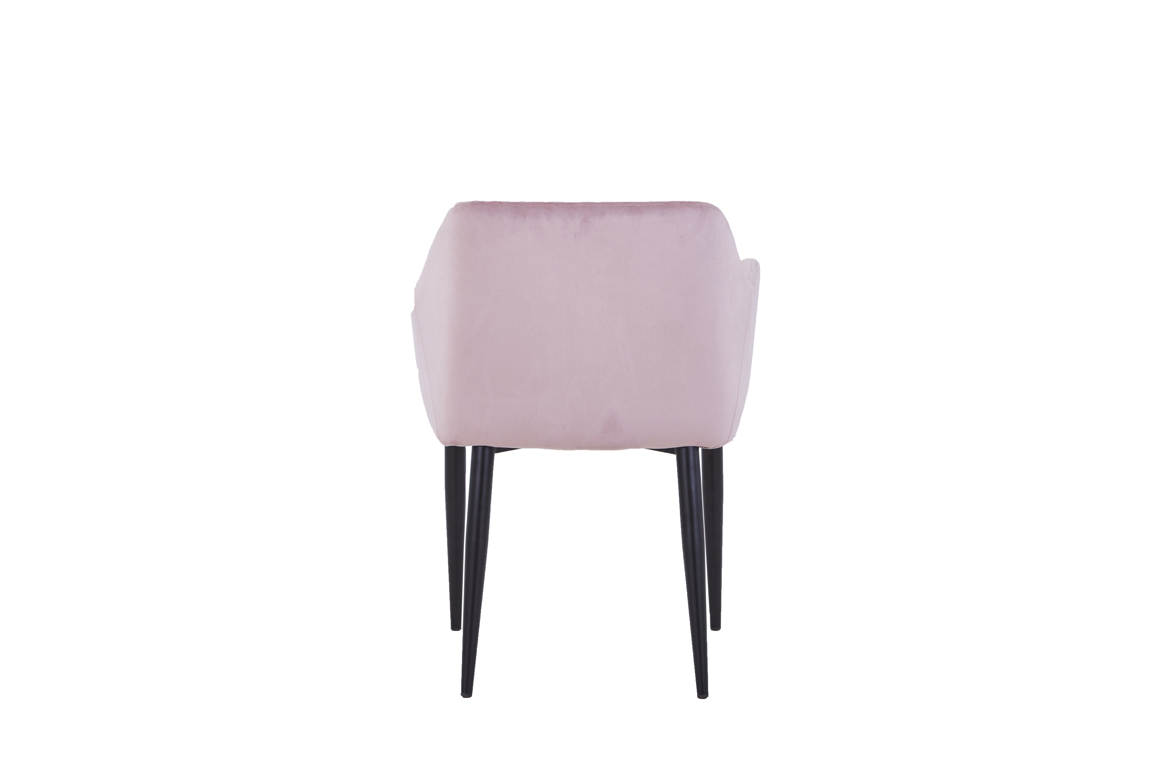 SIT&CHAIRS Armlehnstuhl, 2er-Set – Gestell schwarz, Bezug altrosa – Bild 5