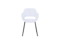 SIT&CHAIRS Stuhl, 2er-Set – Sitz weiß, Beine schwarz