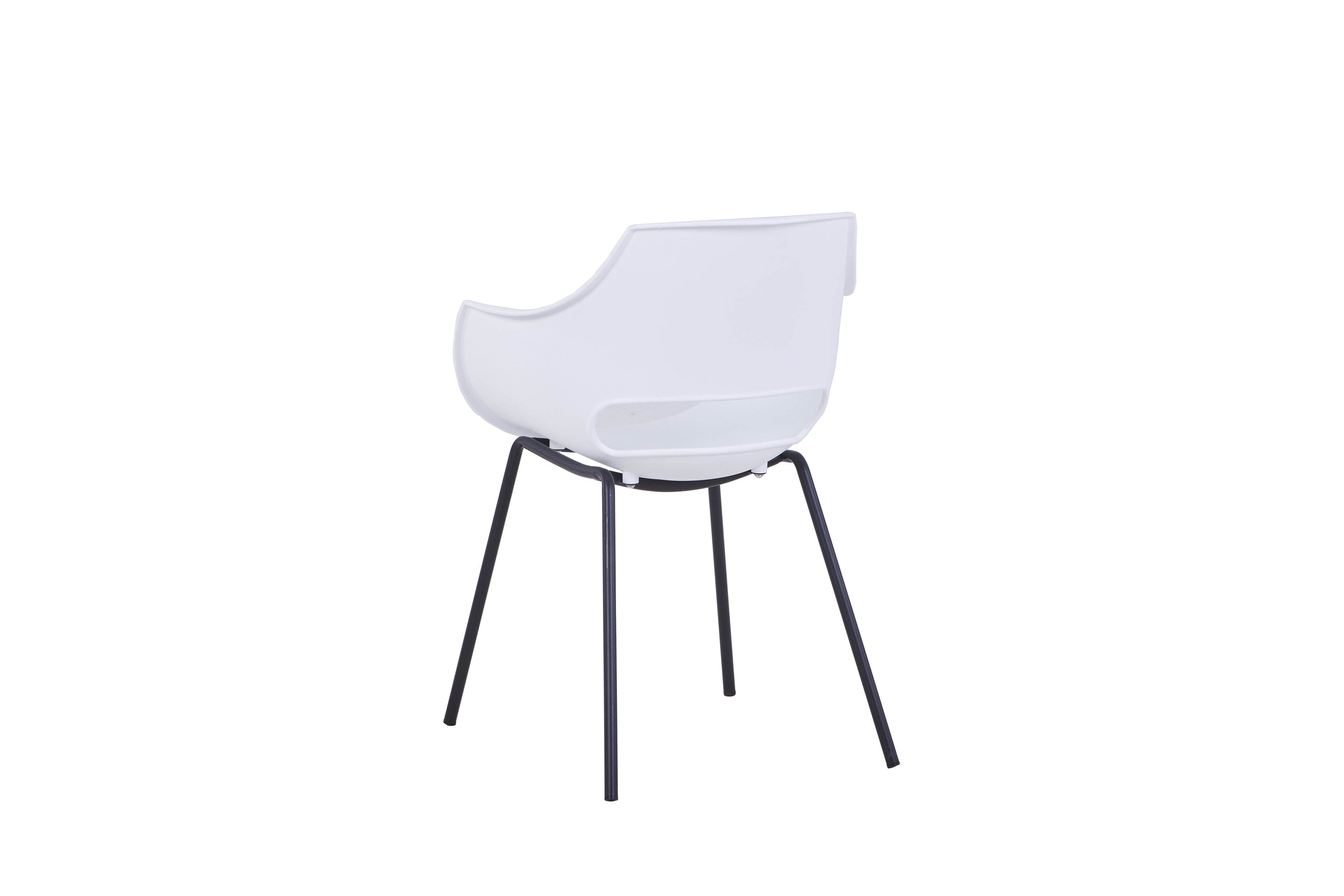 SIT&CHAIRS Stuhl, 2er-Set – Sitz weiß, Beine schwarz – Bild 4
