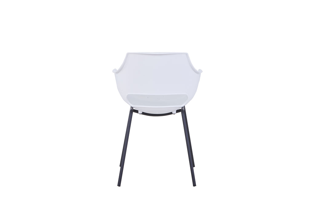 SIT&CHAIRS Stuhl, 2er-Set – Sitz weiß, Beine schwarz – Bild 5