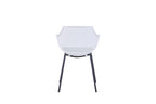 SIT&CHAIRS Stuhl, 2er-Set – Sitz weiß, Beine schwarz – Bild 5
