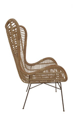 RATTAN Sessel – Natur, Gestell antikschwarz – Bild 3