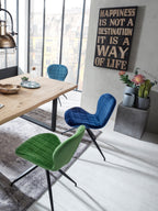 TABLES & CO Tisch 180x90 cm, Wildeiche, schwarzes Gestell – Platte natur, Gestell antikschwarz – Bild 5