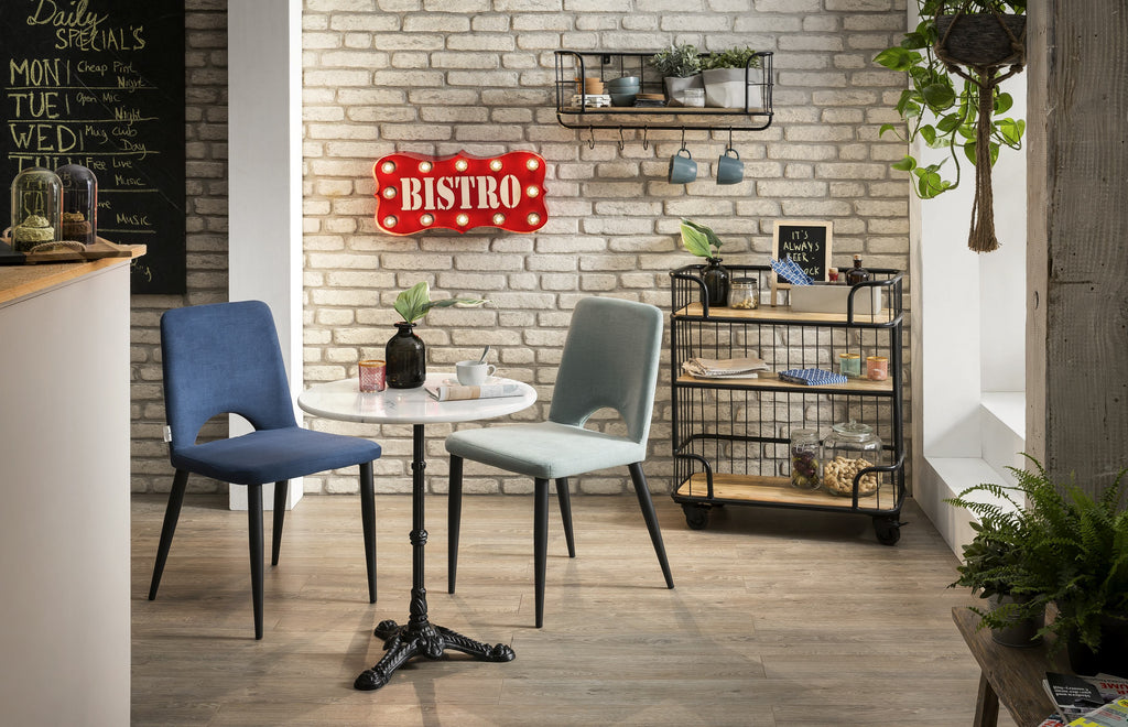 SIT&CHAIRS Stuhl, 2er-Set – Beine schwarz, Bezug celadon – Bild 7