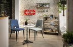SIT&CHAIRS Stuhl, 2er-Set – Beine schwarz, Bezug celadon – Bild 7