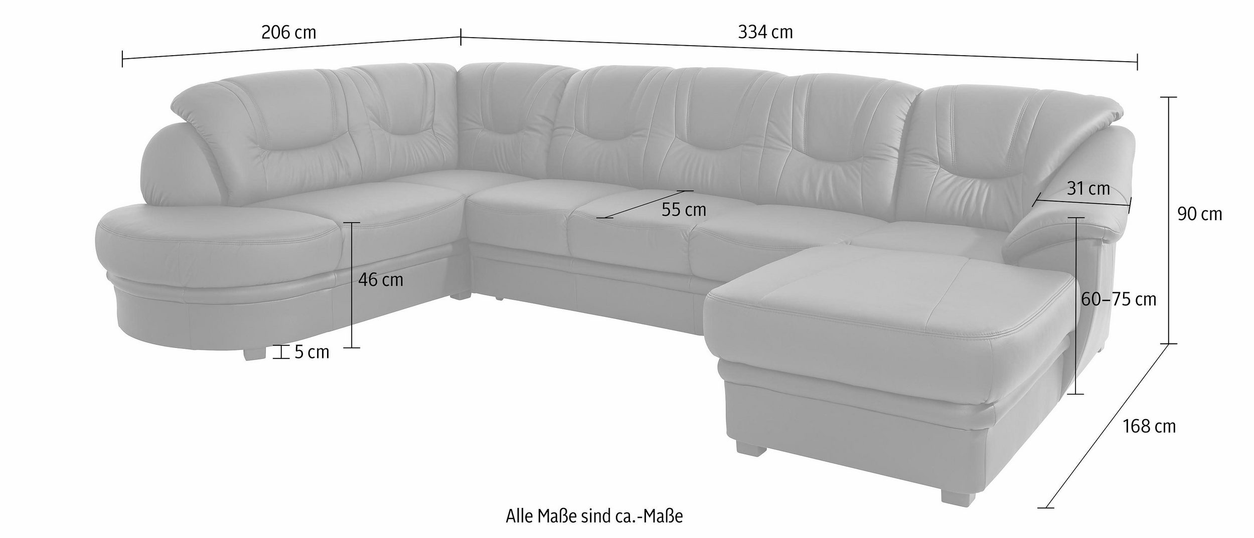 Wohnlandschaft Savoni U-Form