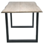 TABLES & CO Tisch 140 x 80 cm, Platte hell gekälkt, Gestell schwarz – Bild 5