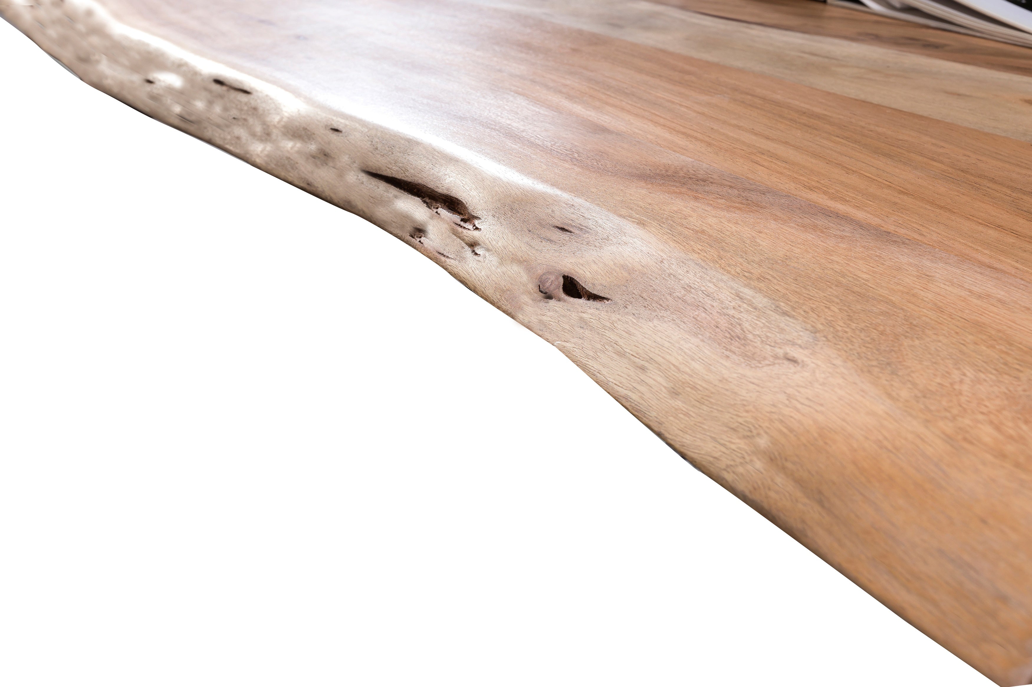 TABLES & CO Tisch 160x85 cm – Platte natur, Gestell antikbraun – Bild 4