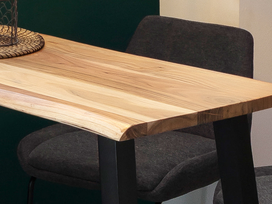 TABLES & CO Stehtisch 124,5x51 cm – Platte natur, Gestell antikschwarz – Bild 6