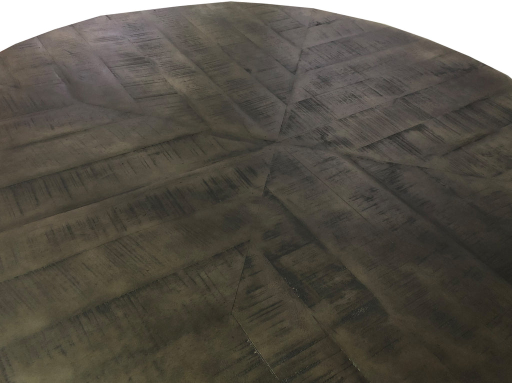 TABLES & CO Tisch 120x120 cm – Platte grau, Beine antiksilber – Bild 3