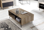 MAILBOX Couchtisch – Dunkel anthrazit und natur – Bild 8