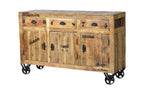 RUSTIC Sideboard – Natur antik mit antikschwarzen Beschlägen – Bild 2