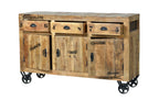 RUSTIC Sideboard – Natur antik mit antikschwarzen Beschlägen – Bild 3