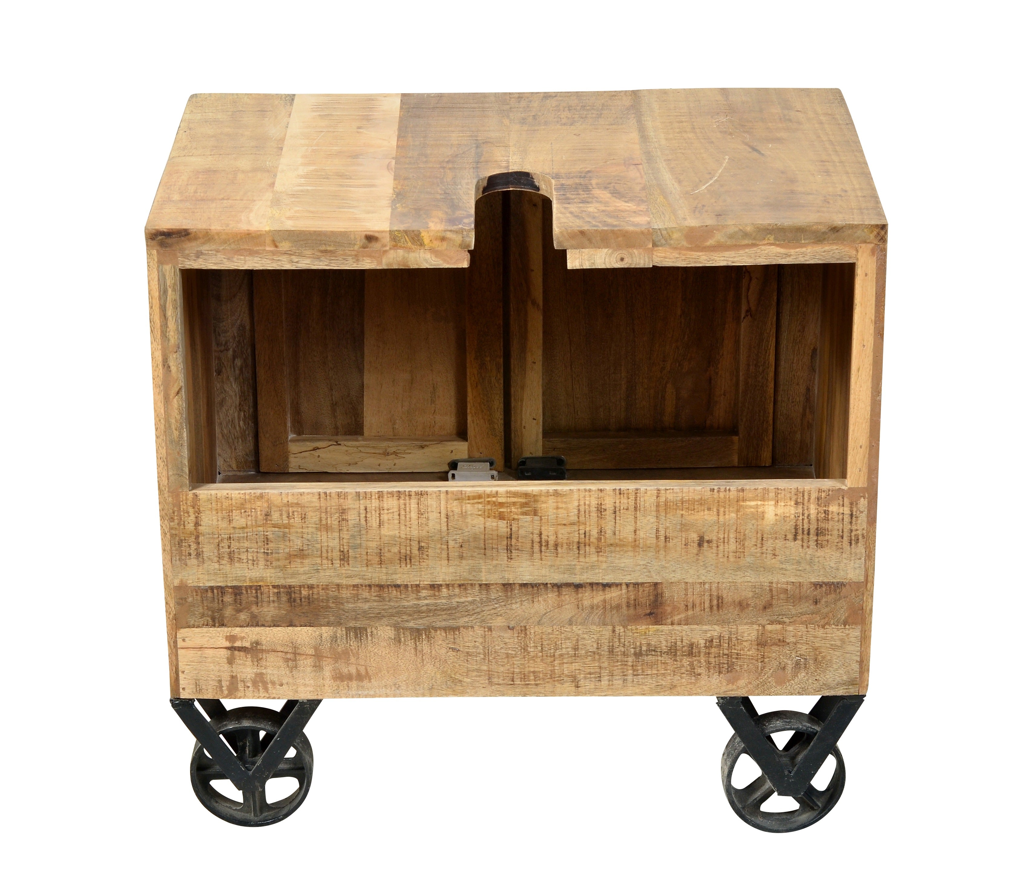 RUSTIC Unterschrank – Natur antik mit antikschwarzen Beschlägen – Bild 4