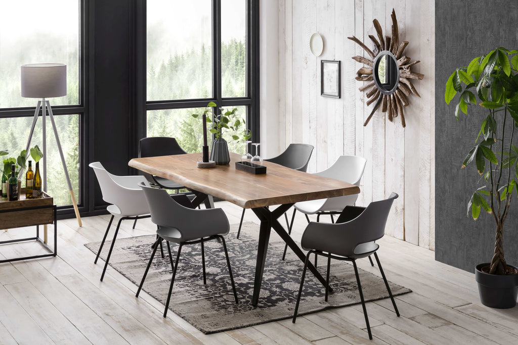 SIT&CHAIRS Stuhl, 2er-Set – Sitz weiß, Beine schwarz – Bild 6
