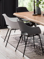 SIT&CHAIRS Stuhl, 2er-Set – Sitz weiß, Beine schwarz – Bild 7