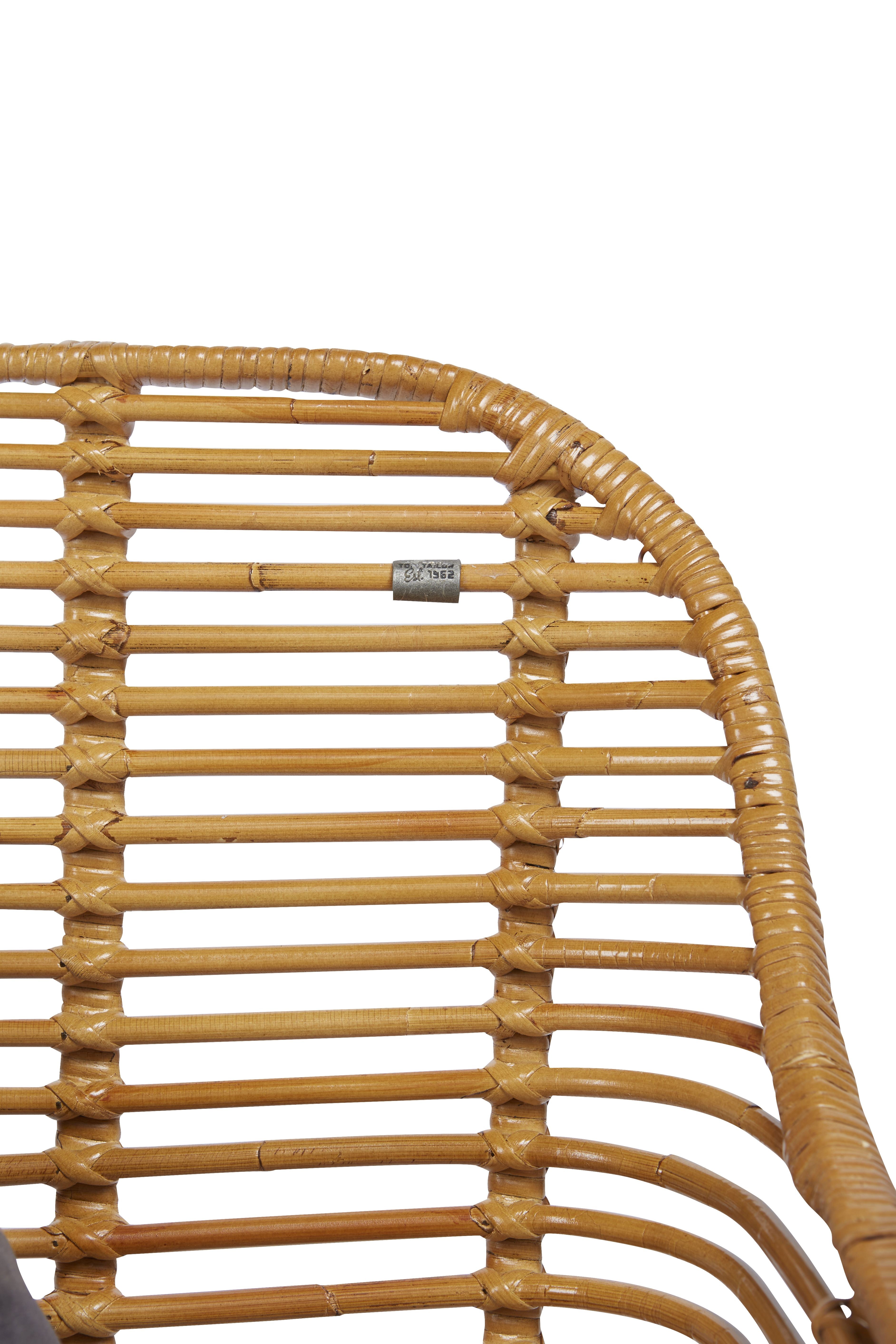 RATTAN Armlehnstuhl, 2er-Set – Natur, Gestell antikschwarz – Bild 5