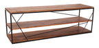 TAYLOR Lowboard – Gestell schwarz, Böden antikbraun – Bild 3