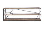 TAYLOR Lowboard – Gestell schwarz, Böden antikbraun – Bild 5