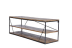 TAYLOR Lowboard – Gestell schwarz, Böden antikbraun – Bild 6