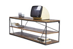 TAYLOR Lowboard – Gestell schwarz, Böden antikbraun – Bild 9