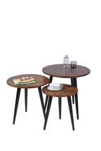 TAYLOR Beistelltisch – Platte antikbraun, Beine schwarz – Bild 5