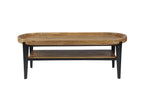 TAYLOR Couchtisch – Platte natur, Beine schwarz