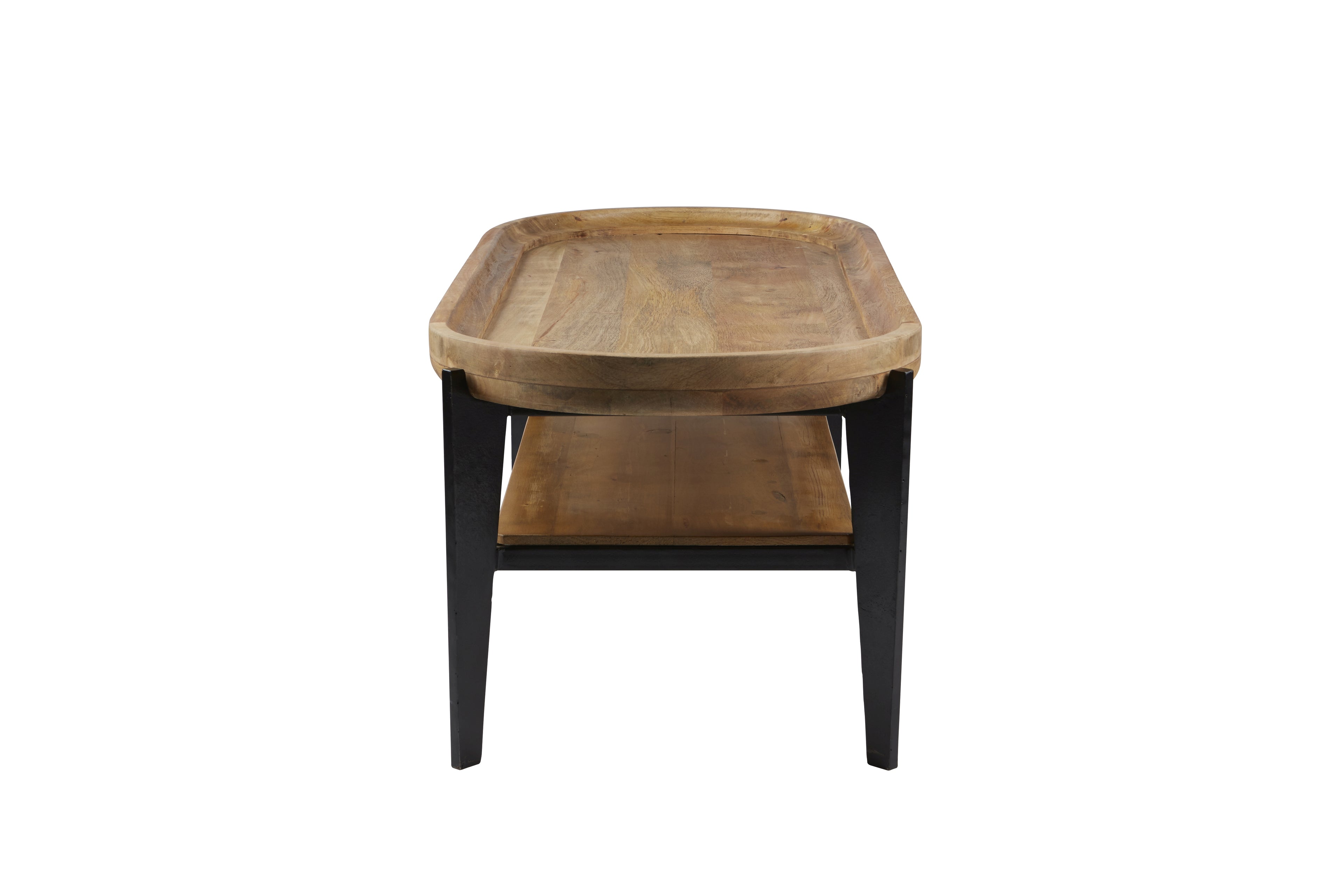TAYLOR Couchtisch – Platte natur, Beine schwarz – Bild 4