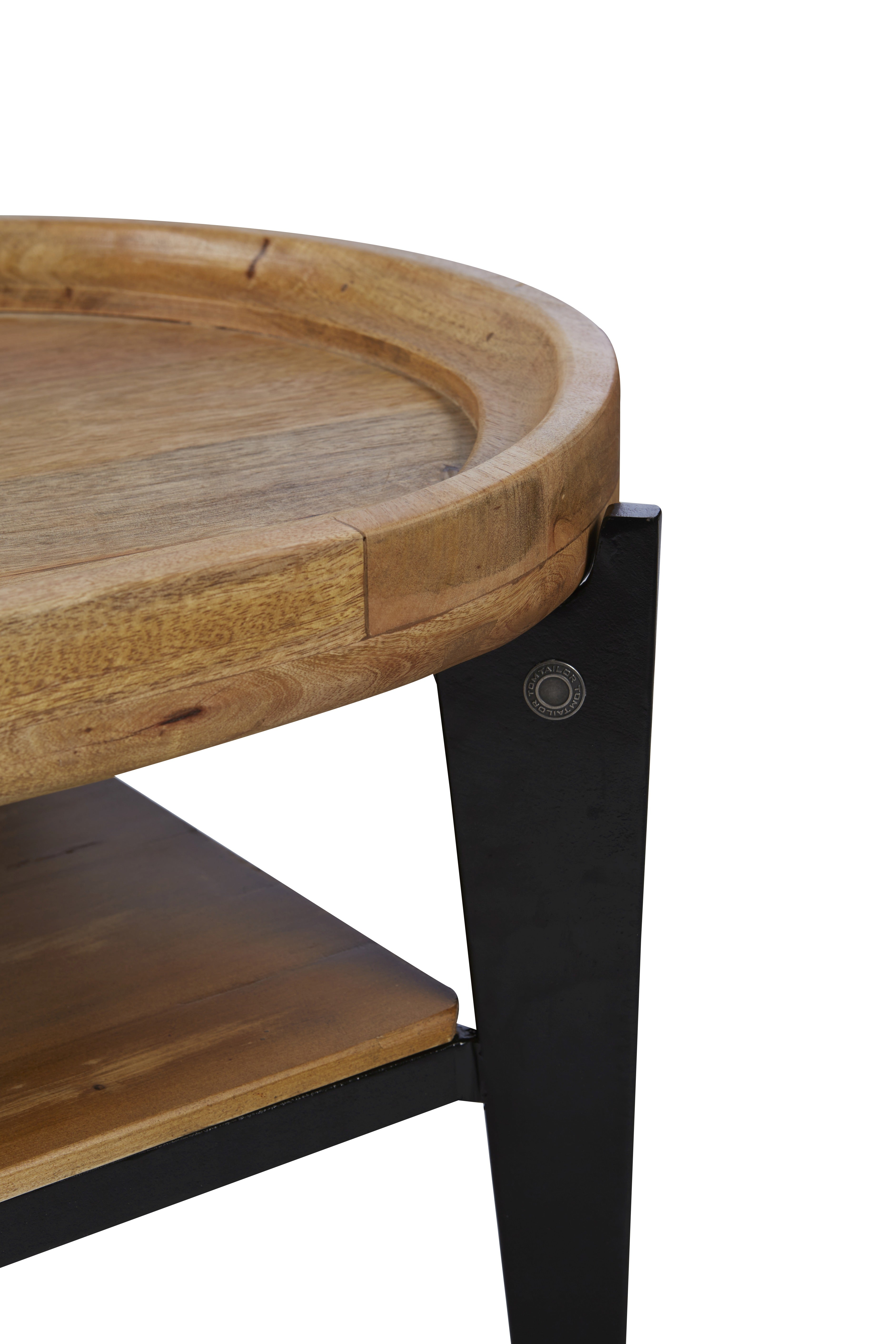 TAYLOR Couchtisch – Platte natur, Beine schwarz – Bild 5