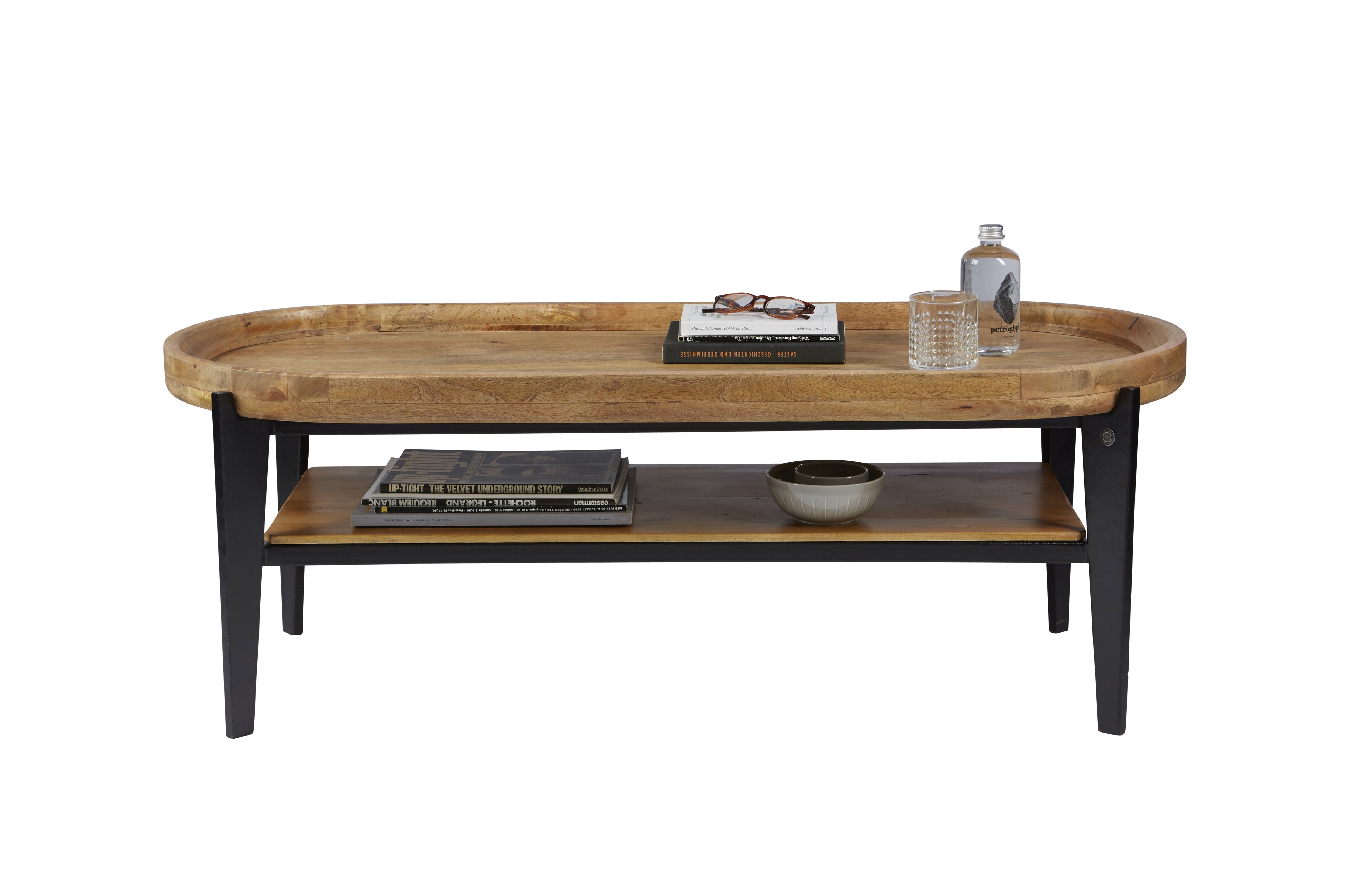 TAYLOR Couchtisch – Platte natur, Beine schwarz – Bild 6
