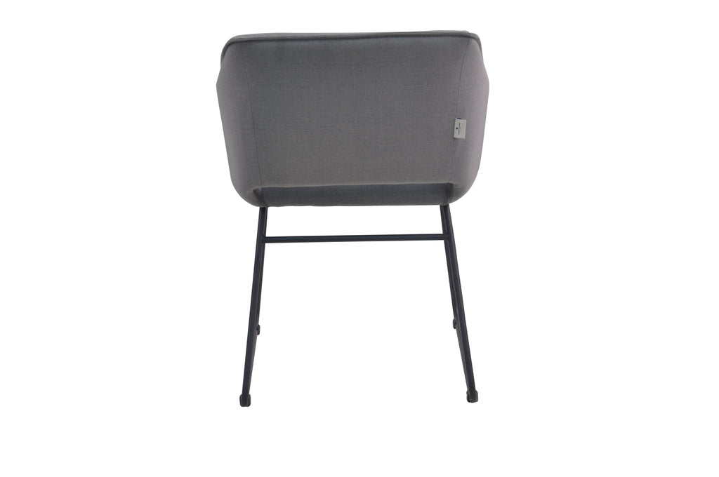 SIT&CHAIRS Armlehnstuhl, 2er-Set – Gestell schwarz, Bezug Basalt – Bild 5