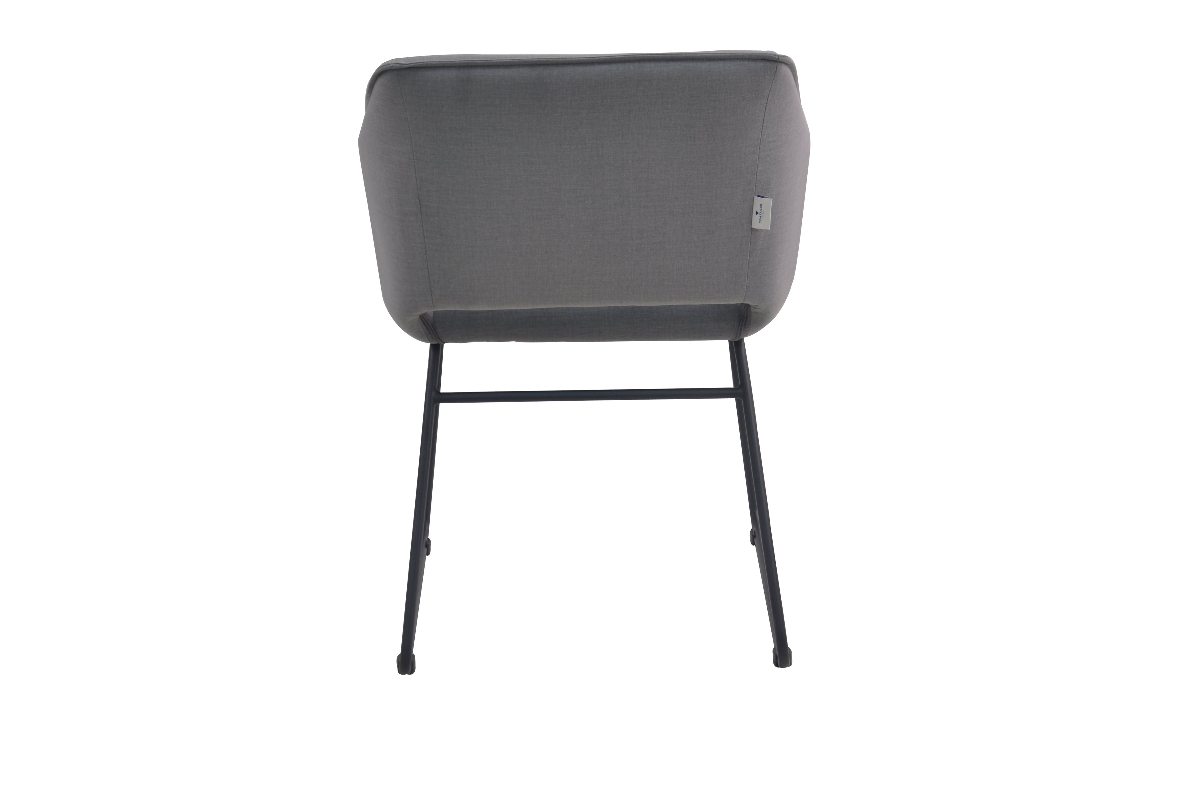 SIT&CHAIRS Armlehnstuhl, 2er-Set – Gestell schwarz, Bezug Basalt – Bild 5