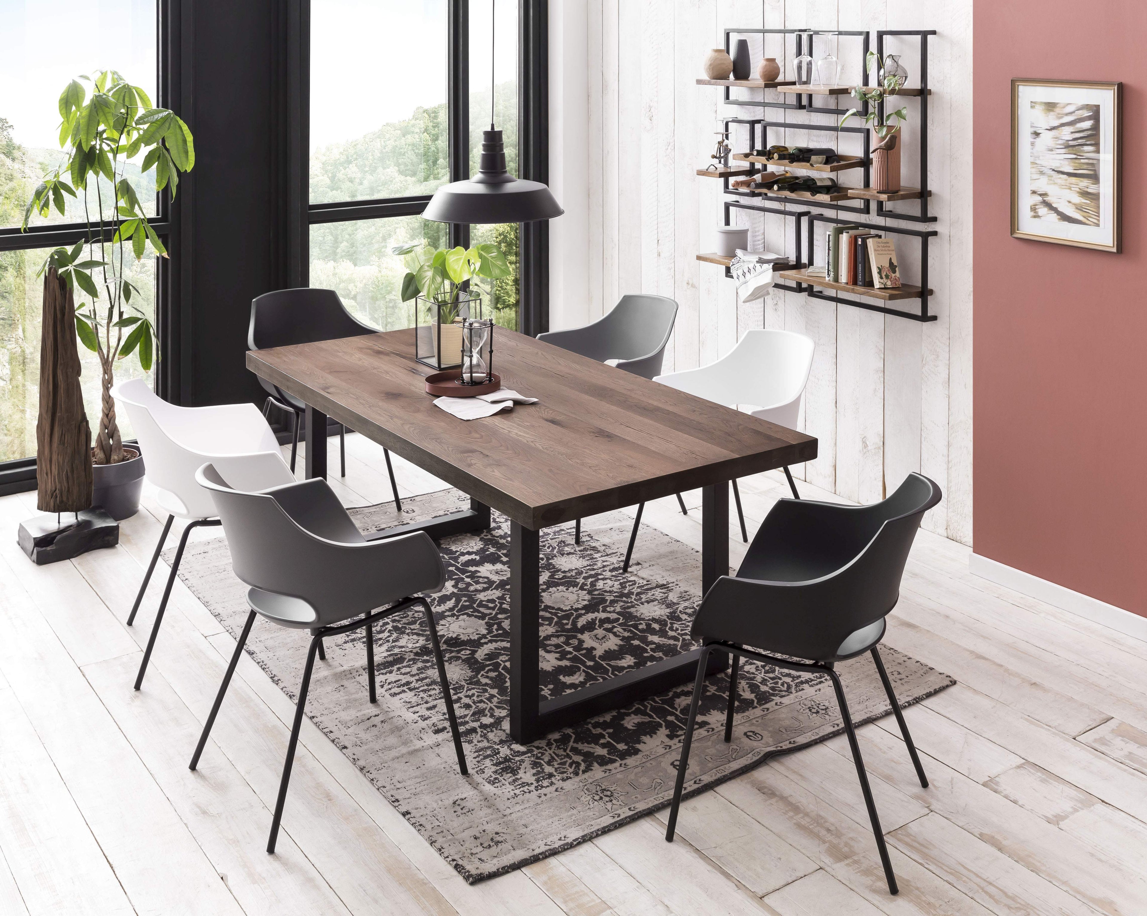 SIT&CHAIRS Stuhl, 2er-Set – Sitz weiß, Beine schwarz – Bild 9