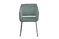 SIT&CHAIRS Armlehnstuhl, 2er-Set – Gestell schwarz, Bezug Celadon