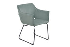 SIT&CHAIRS Armlehnstuhl, 2er-Set – Gestell schwarz, Bezug Celadon – Bild 2